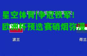 争冠铁军！欧洲杯预选赛硝烟弥漫